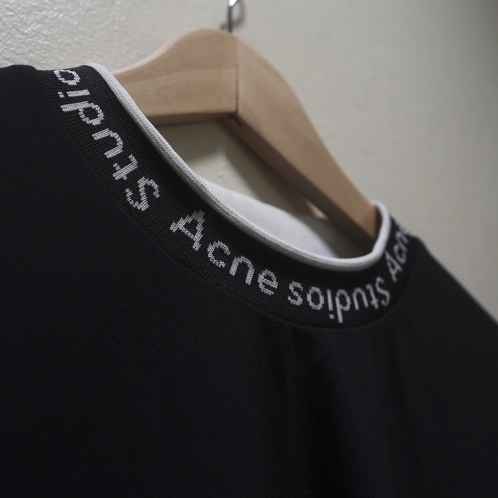 ACNE STUDIOS EXTORR LOGO RIB TEE X-Large